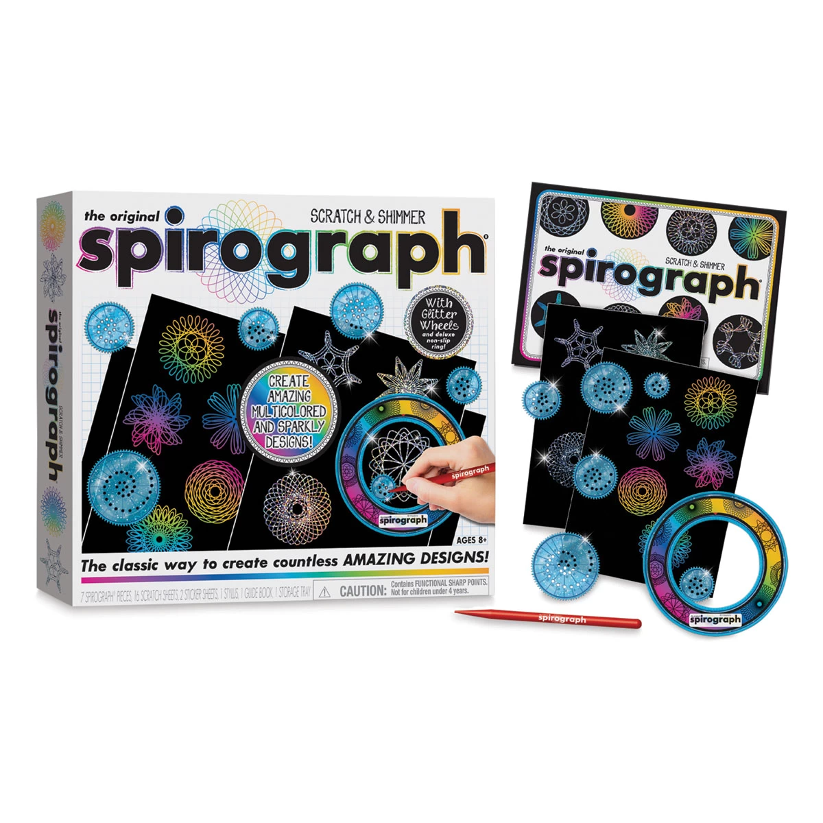 The Original Spirograph Scratch & Shimmer Set
