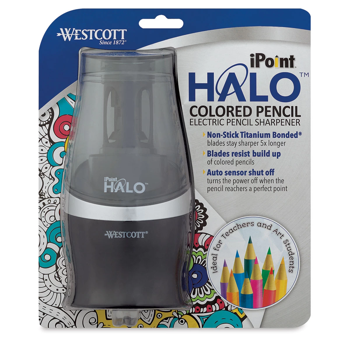 Westcott IPoint Halo Electric Colored Pencil Sharpener
