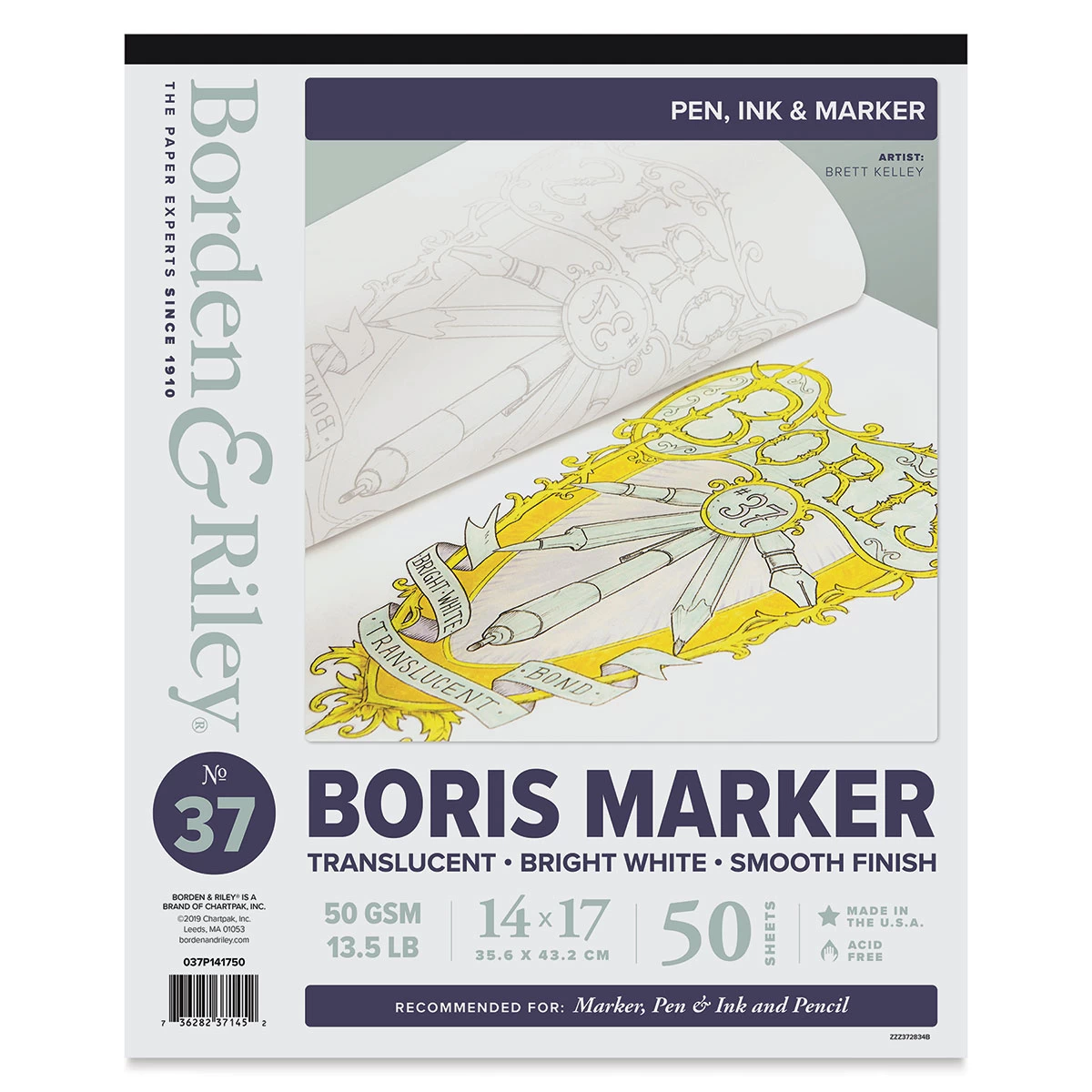 Borden & Riley Boris Layout Paper For Markers