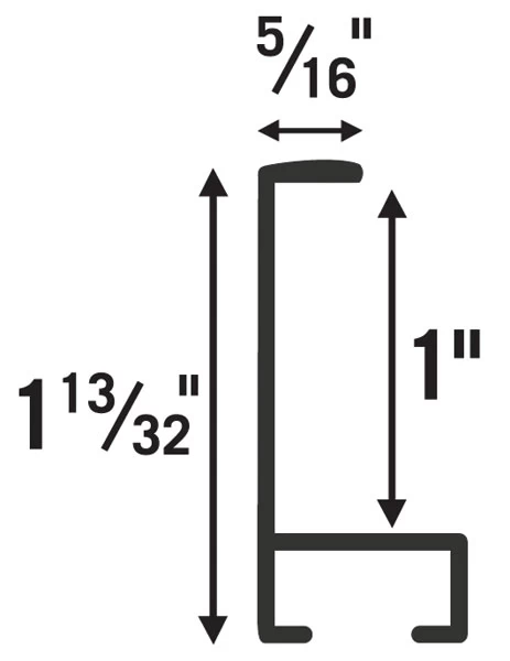 Nielsen Metal Frame Sections Frosted Silver Style 22 - Image 2