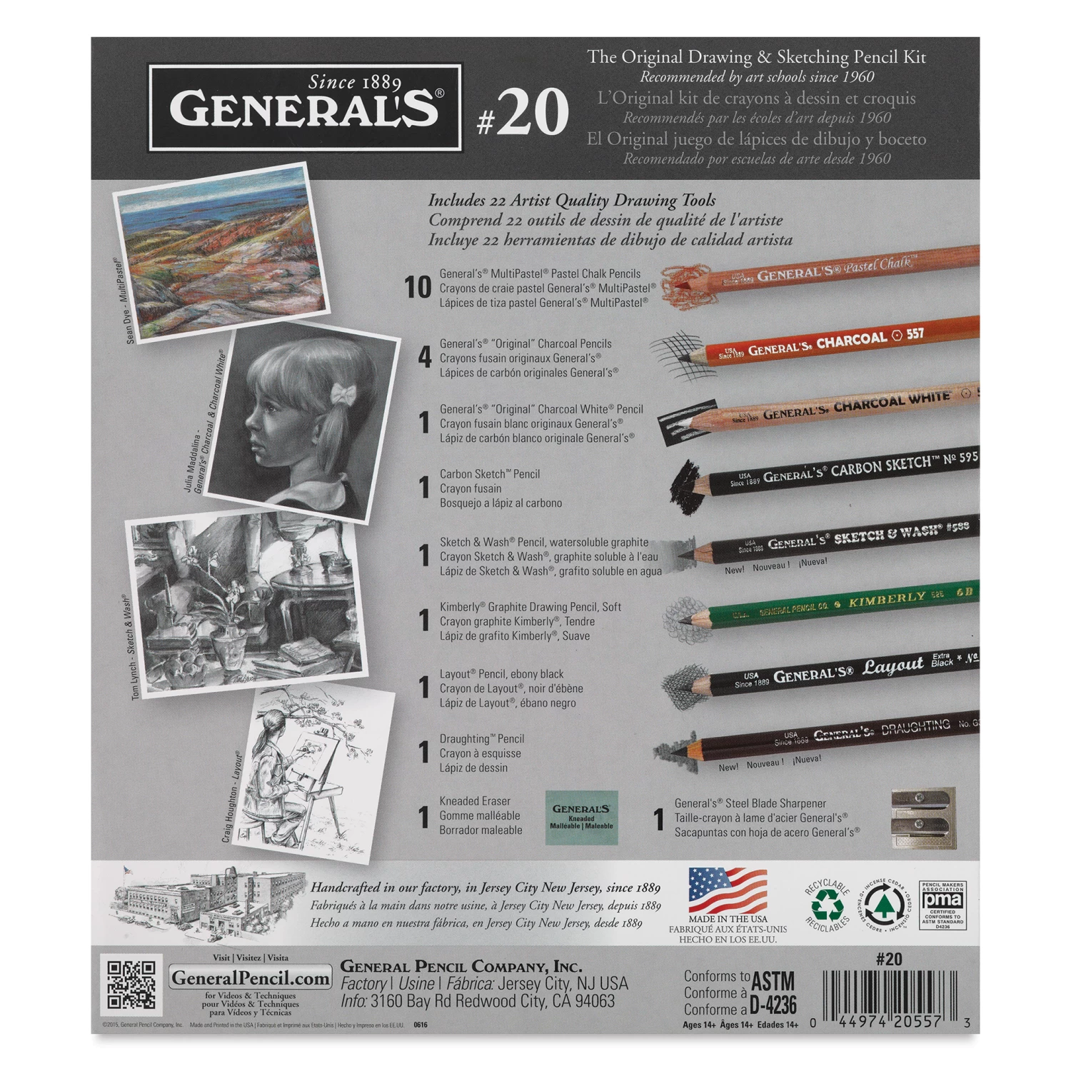 Generals Classic Drawing And Sketching Kit No 20 - Image 3