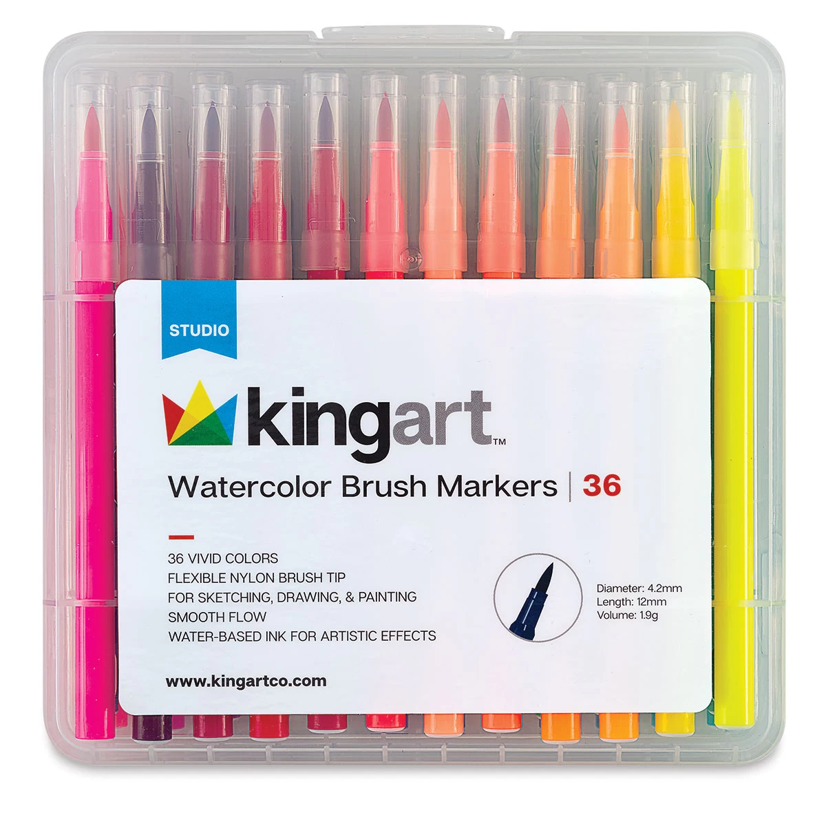 Kingart Watercolor Brush Marker Sets - Image 3