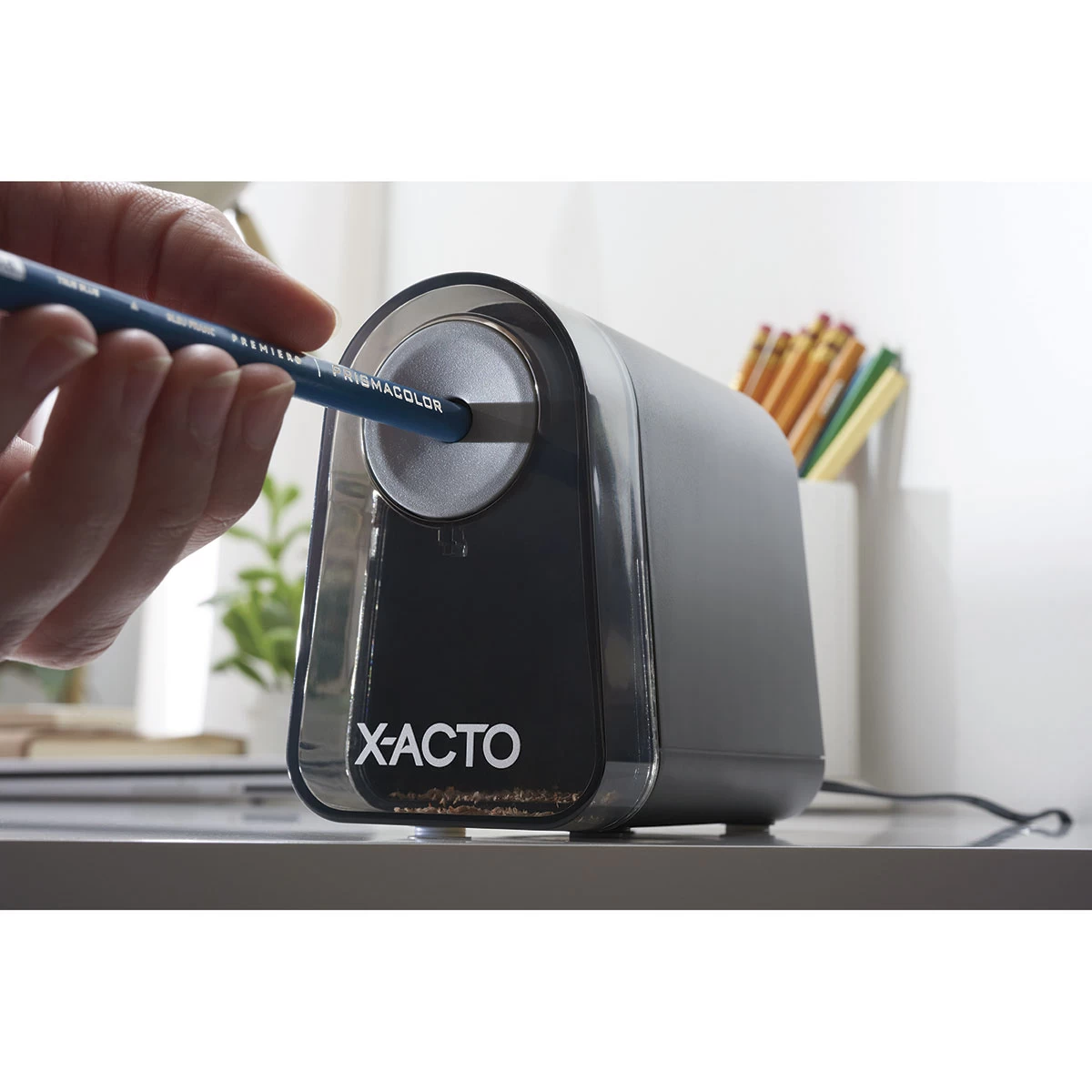 XActo Mighty Mite Electric Pencil Sharpener With Pencil Saver - Image 6