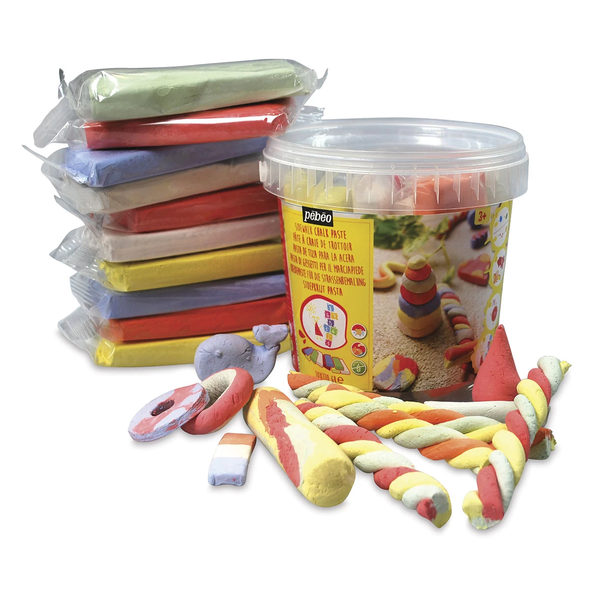 Pebeo Sidewalk Chalk Clay Pail - Image 2