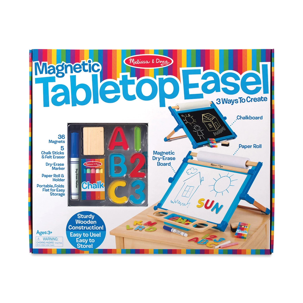 Melissa & Doug DoublesidedMagnetic Tabletop Easel