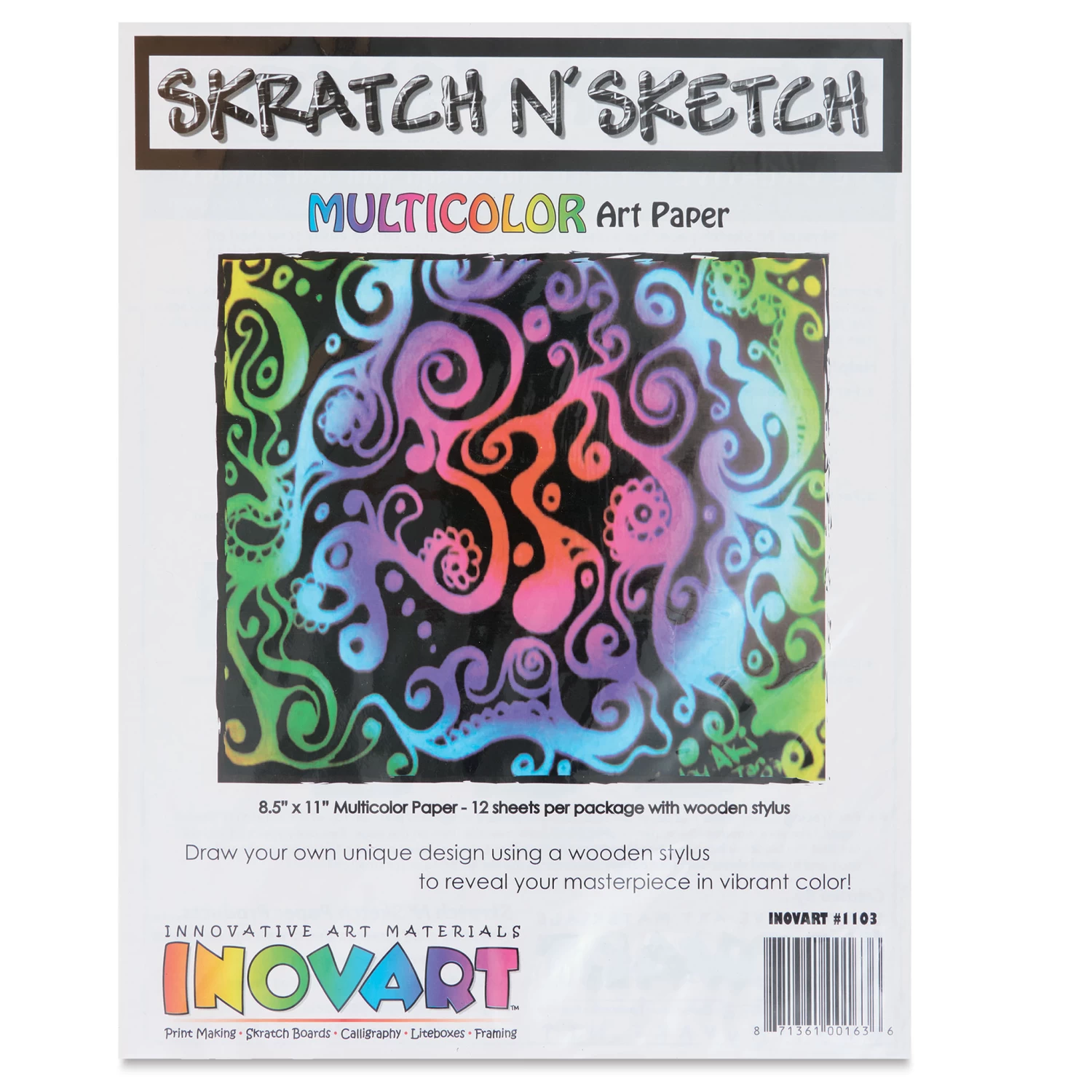 Inovart Skratch N Sketch Scratch Paper