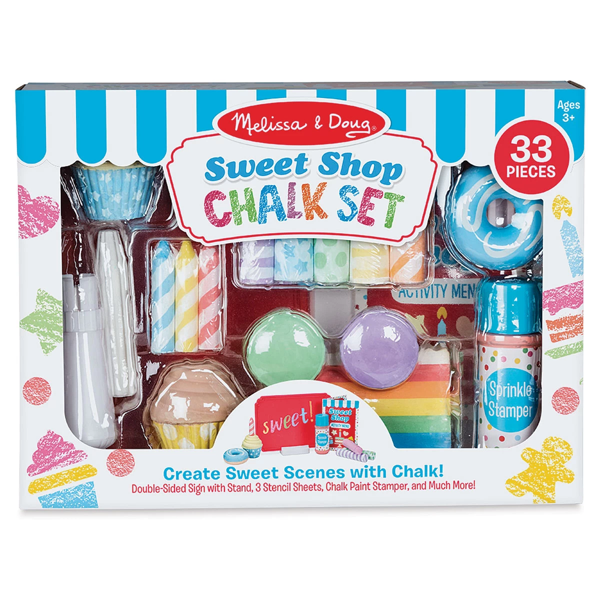 Melissa & Doug Sweet Shop Chalk Play Set - Image 2