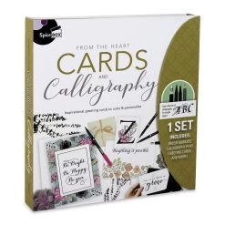 SpiceBox Sketch Plus Deluxe From The Heart Cards And Calligraphy Kit