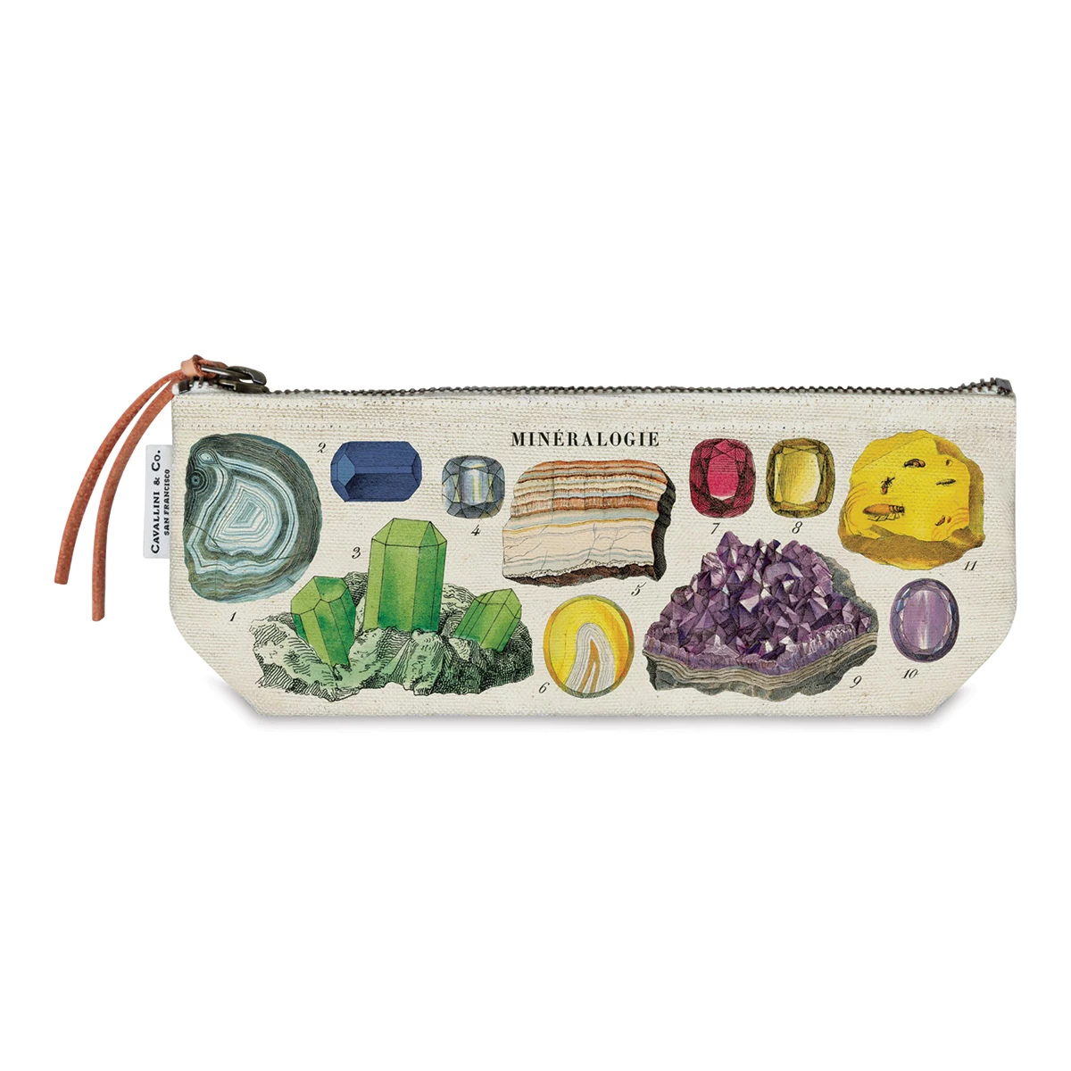 Cavallini Mineralogy Mini Cotton Pouch